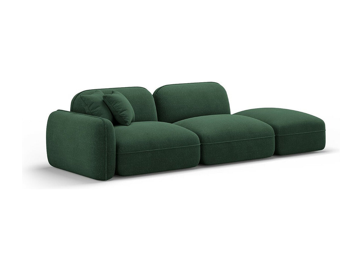 Canapé modulable 3 places vert velours