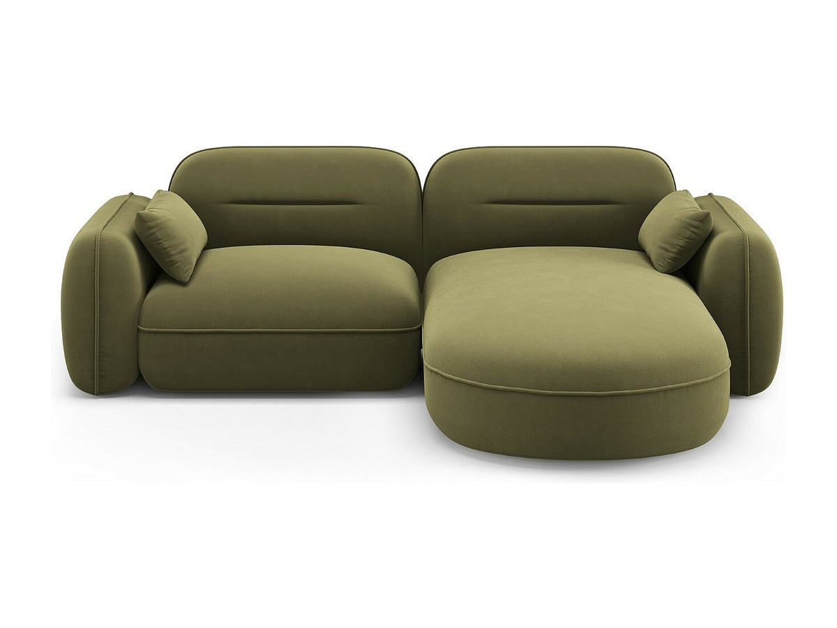 Canapé modulable 3 places vert velours