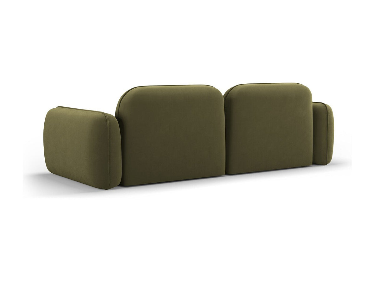 Canapé modulable 3 places vert velours