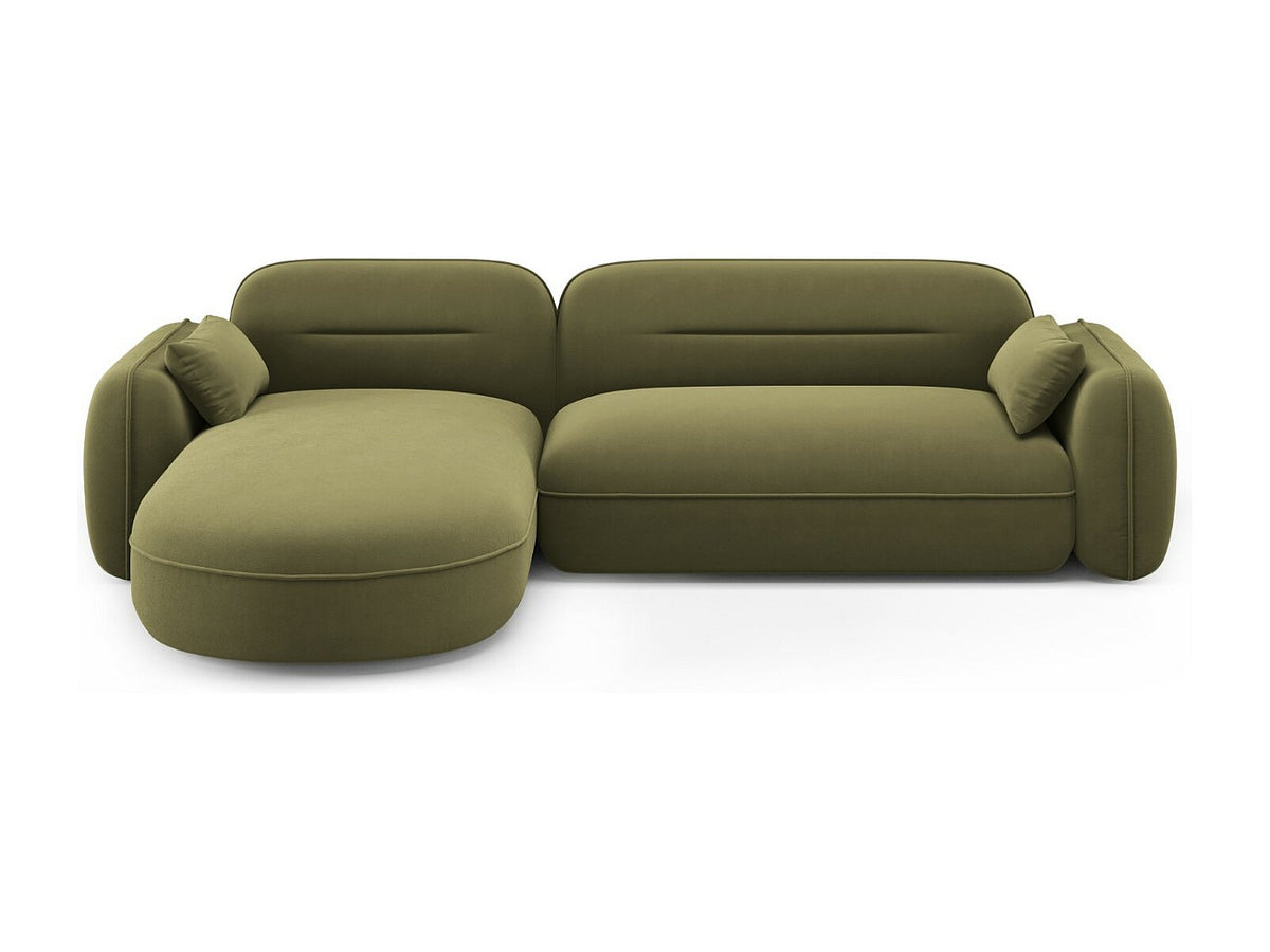 Canapé modulable 4 places vert velours