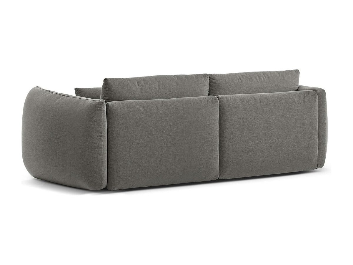 Canapé modulable 3 places gris tissu