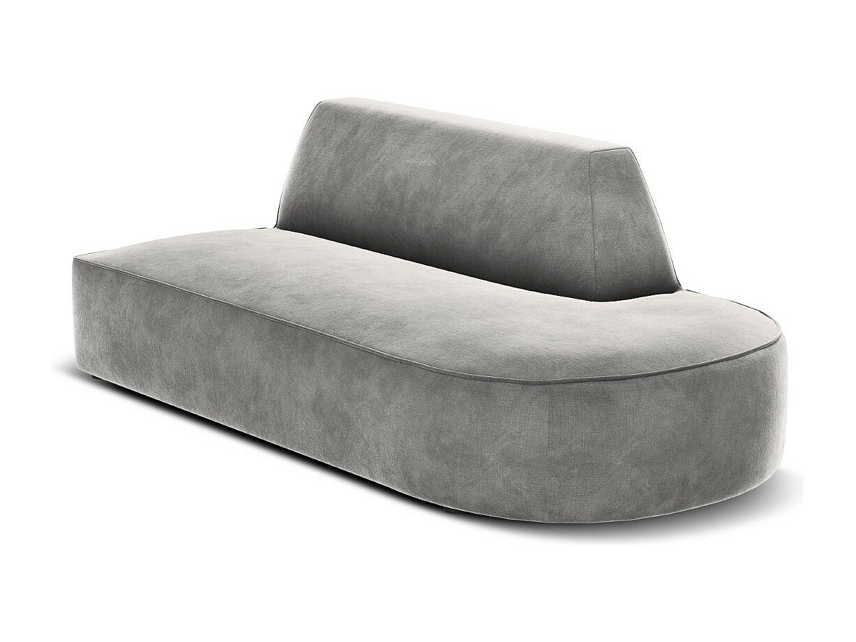 Canapé modulable 2 places gris velours - Charles