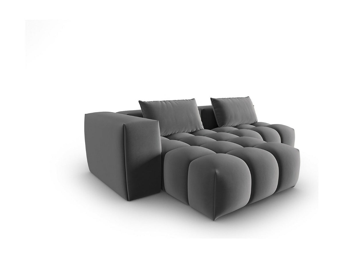 Canapé modulable 3 places gris velours