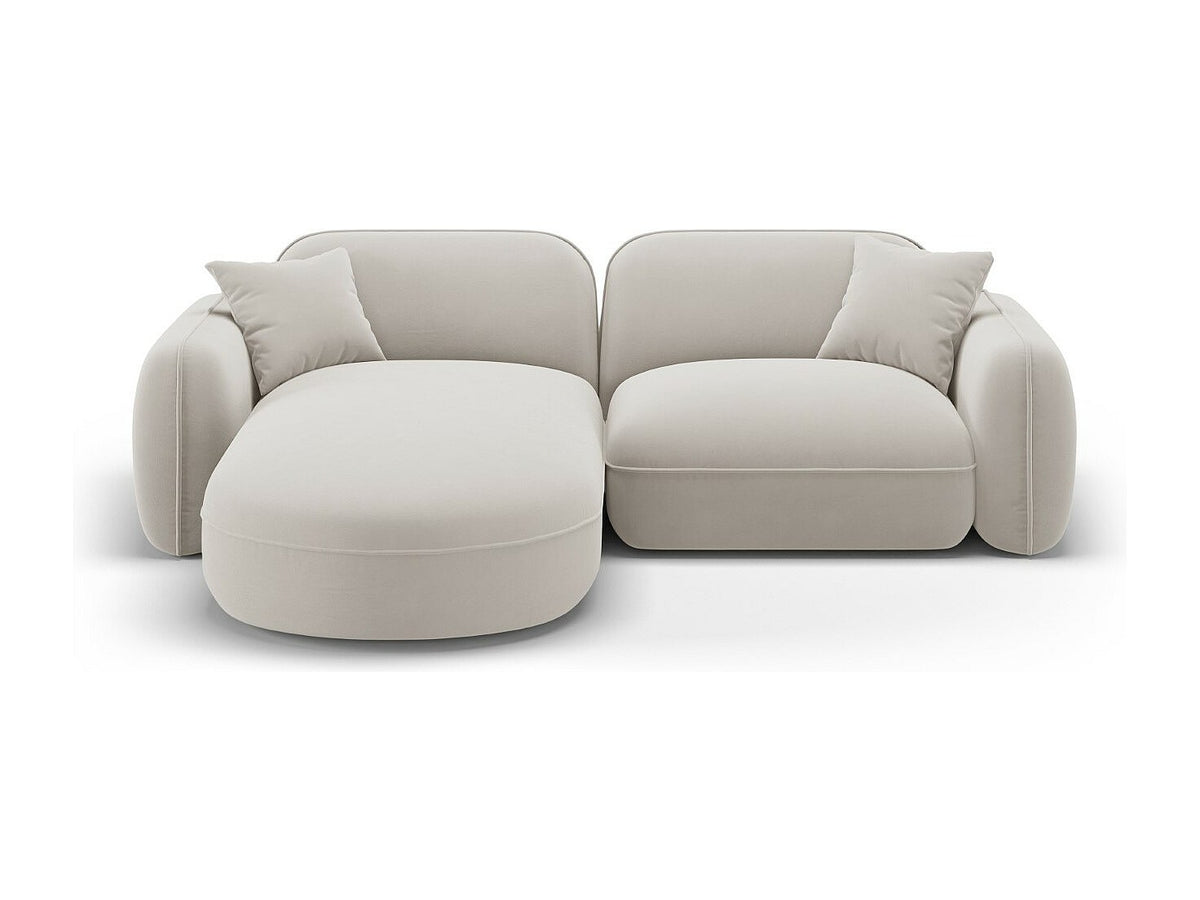 Canapé modulable 3 places beige velours