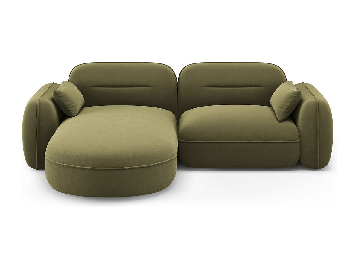 Canapé modulable 3 places vert velours