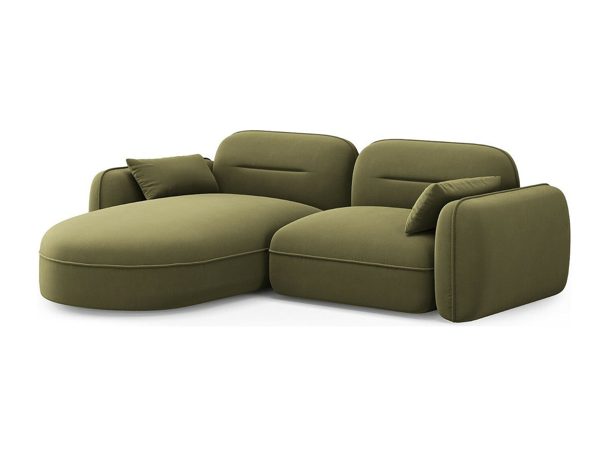 Canapé modulable 3 places vert velours