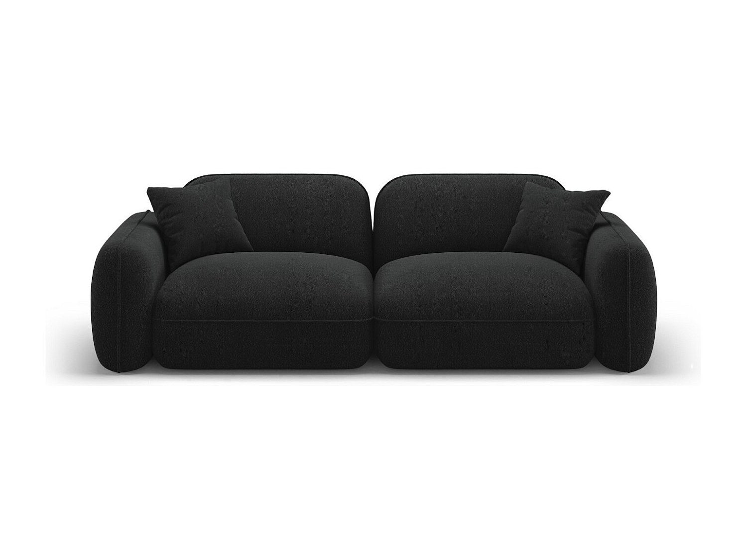 Canapé modulable 3 places gris velours