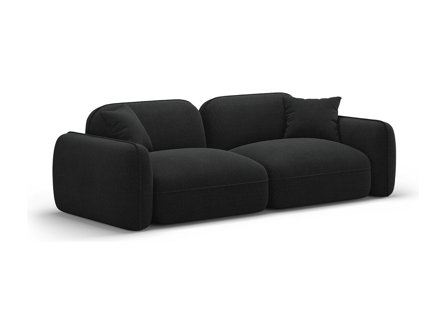 Canapé modulable 3 places gris velours