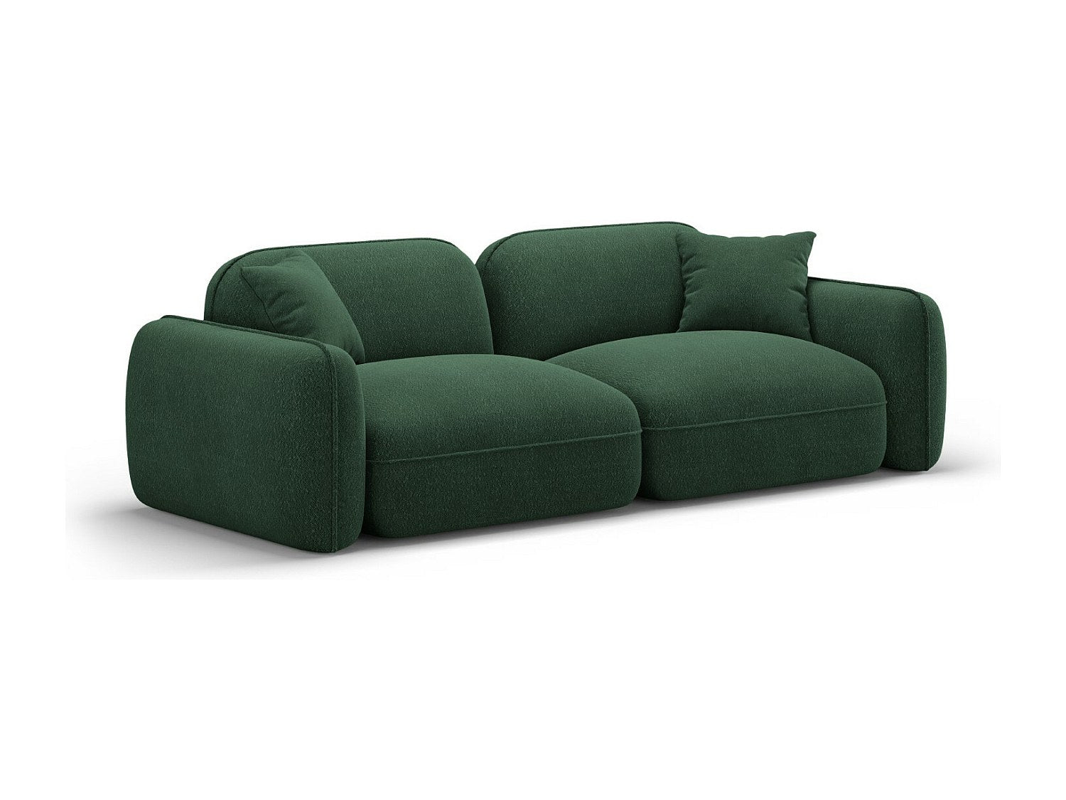 Canapé modulable 3 places vert velours