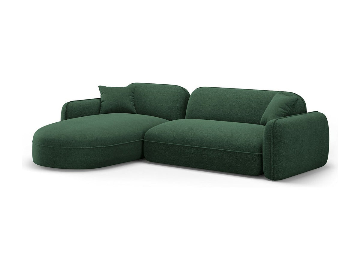 Canapé modulable 4 places vert velours