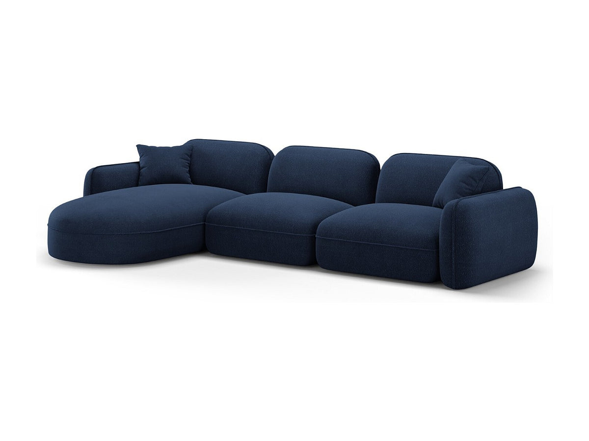 Canapé modulable 4 places bleu velours