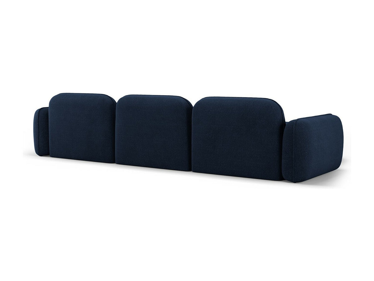 Canapé modulable 4 places bleu velours