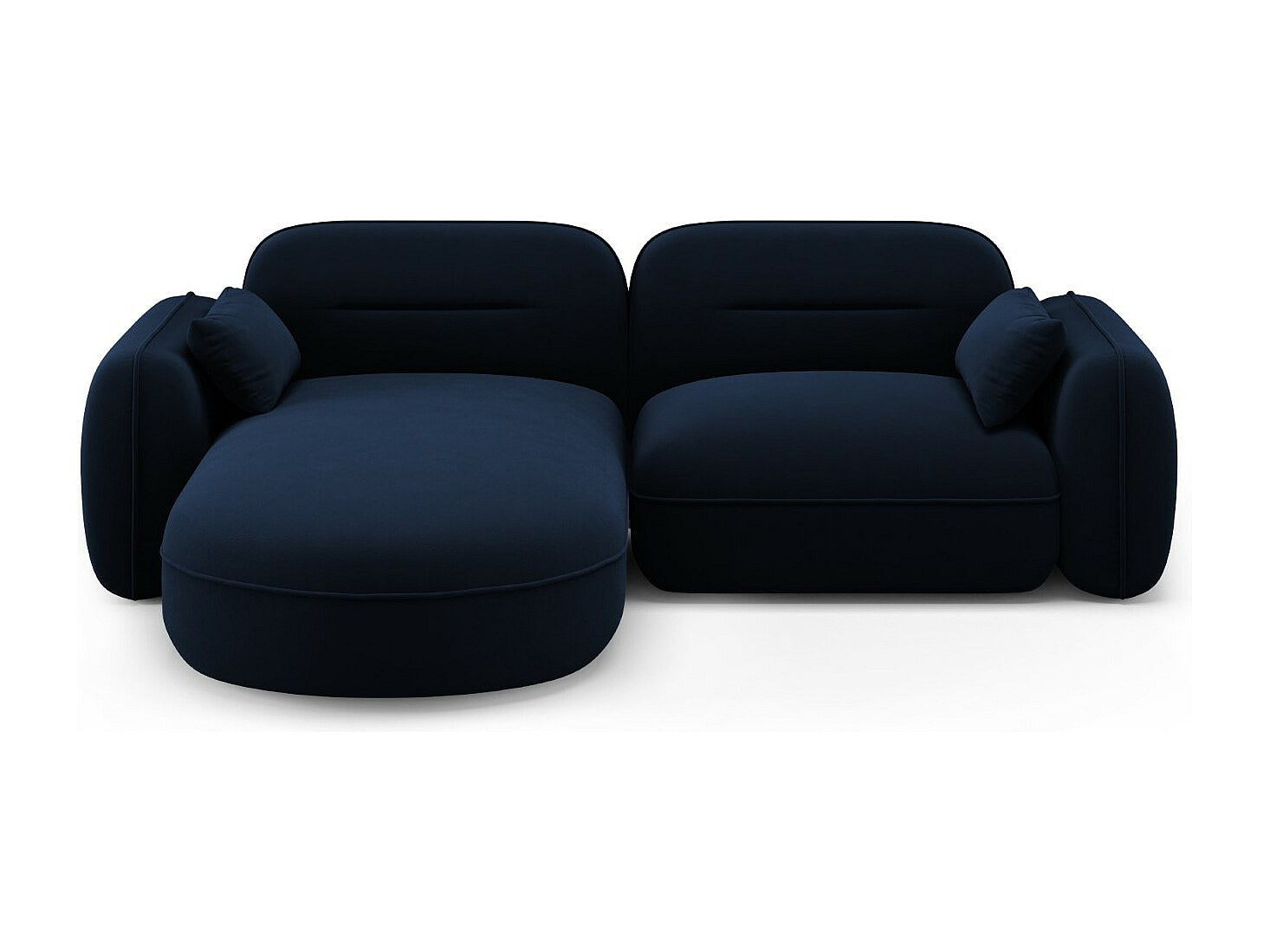 Canapé modulable 3 places bleu velours
