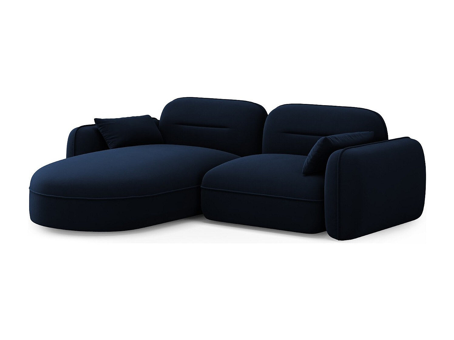 Canapé modulable 3 places bleu velours