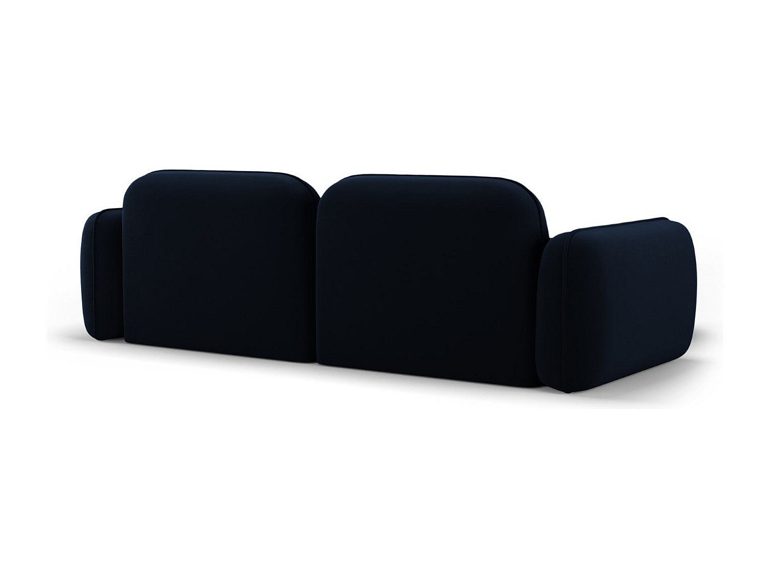 Canapé modulable 3 places bleu velours