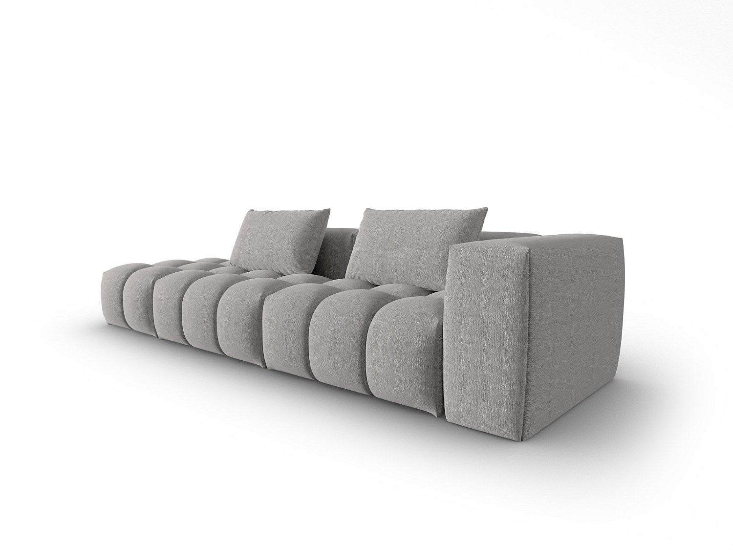 Canapé modulable 3 places beige tissu