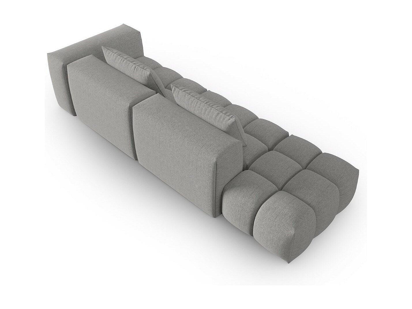 Canapé modulable 3 places beige tissu