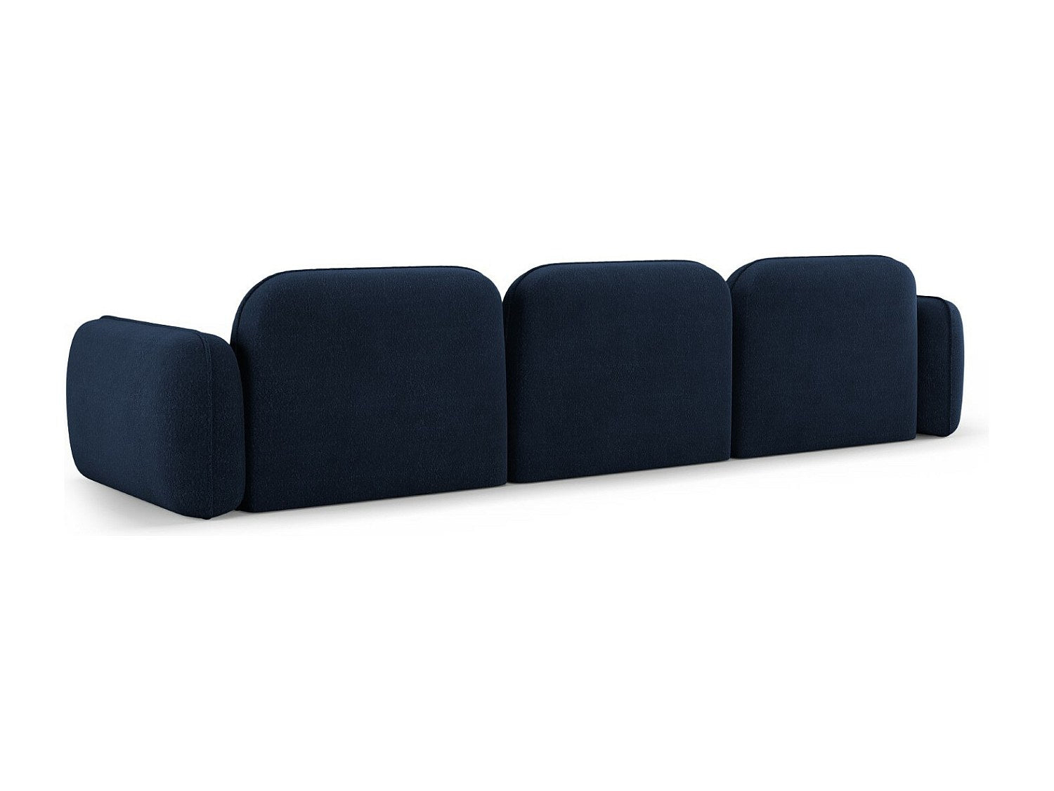 Canapé modulable 4 places bleu velours