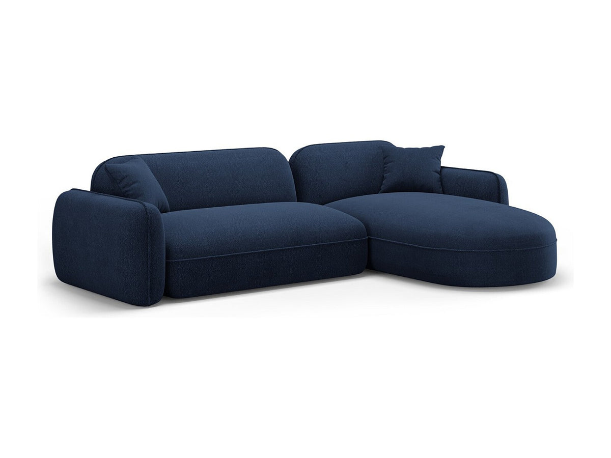 Canapé modulable 4 places bleu velours