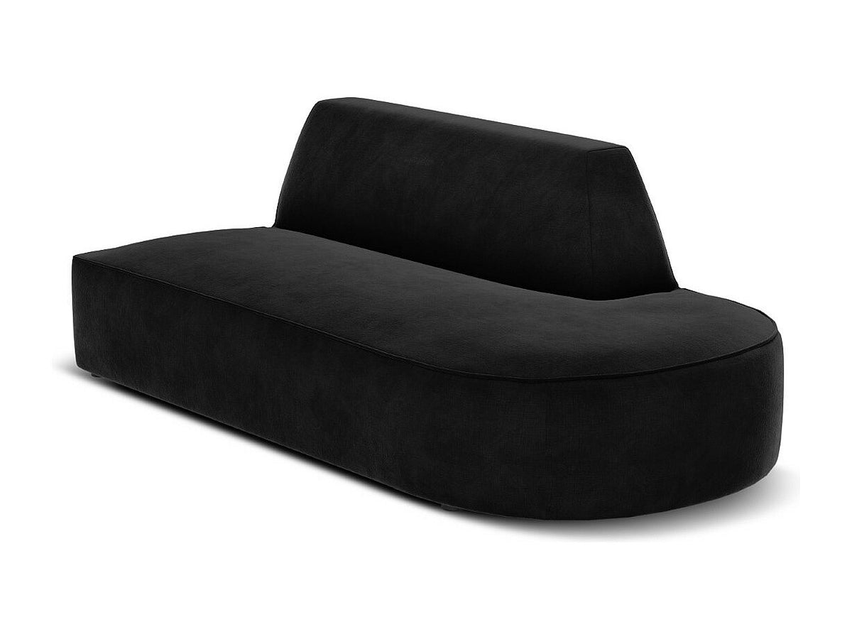 Canapé modulable 2 places noir velours - Charles