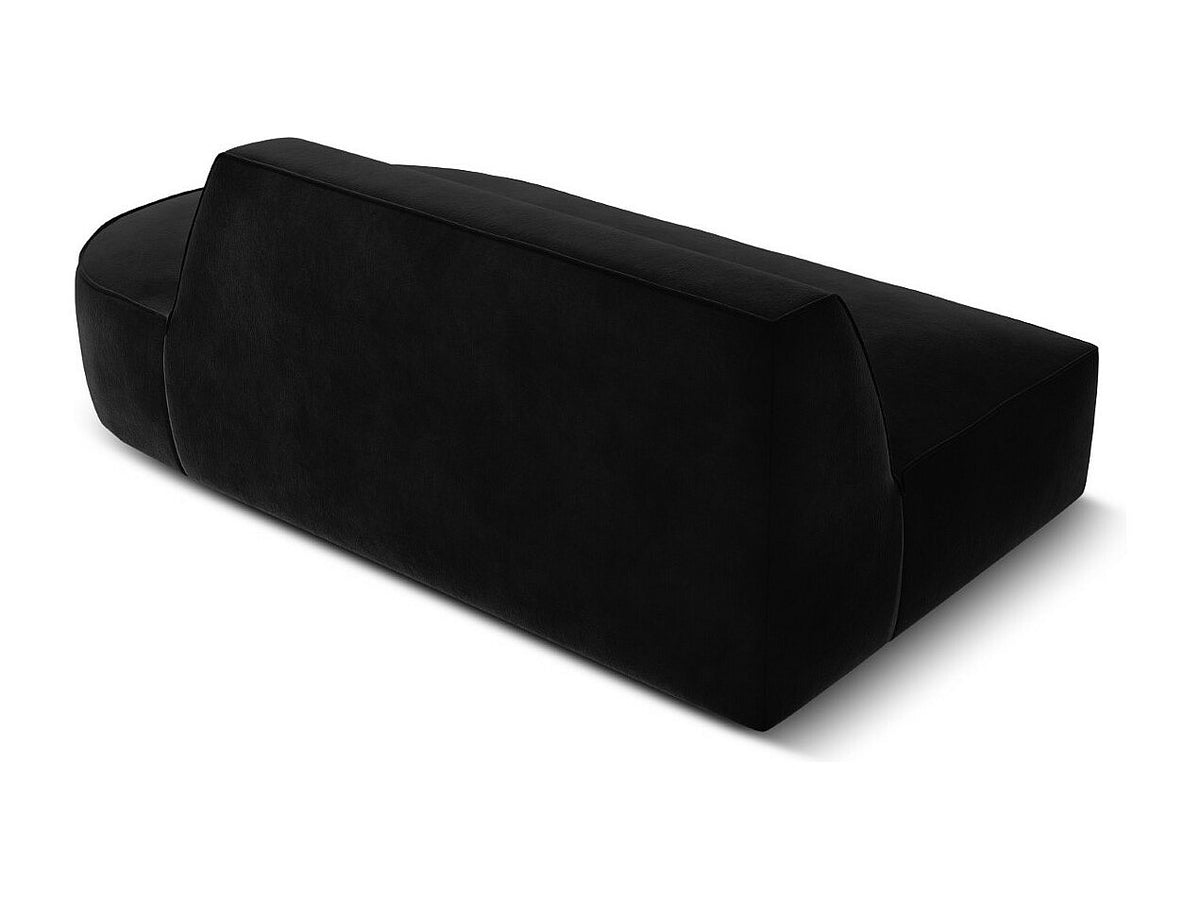 Canapé modulable 2 places noir velours - Charles