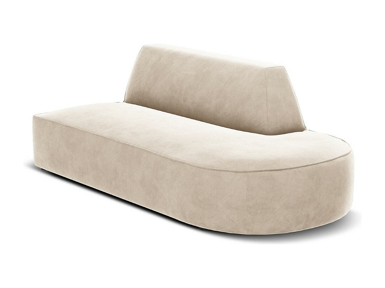 Canapé modulable 2 places beige velours - Charles