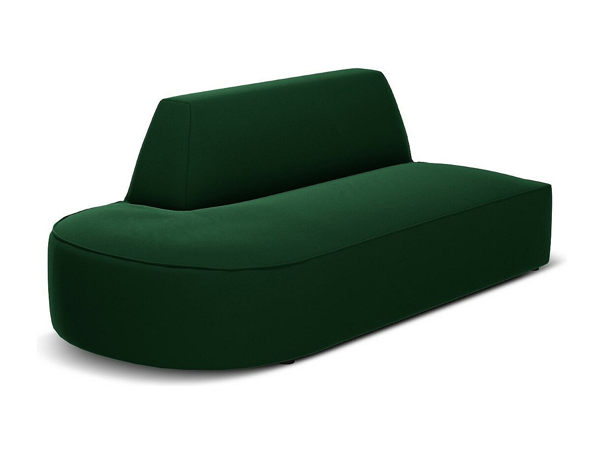 Canapé modulable 2 places vert velours - Charles
