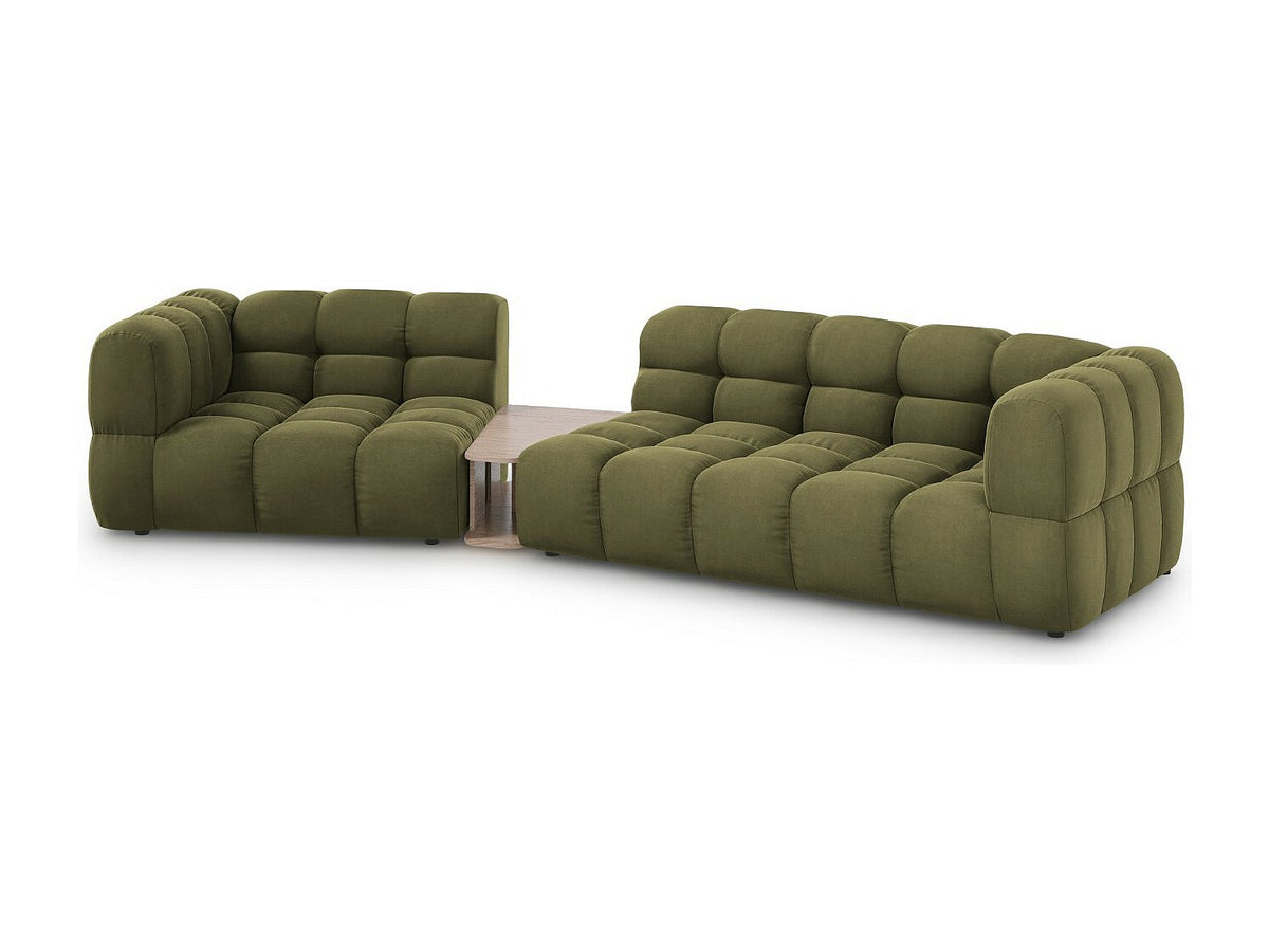 Canapé modulable 3 places vert velours