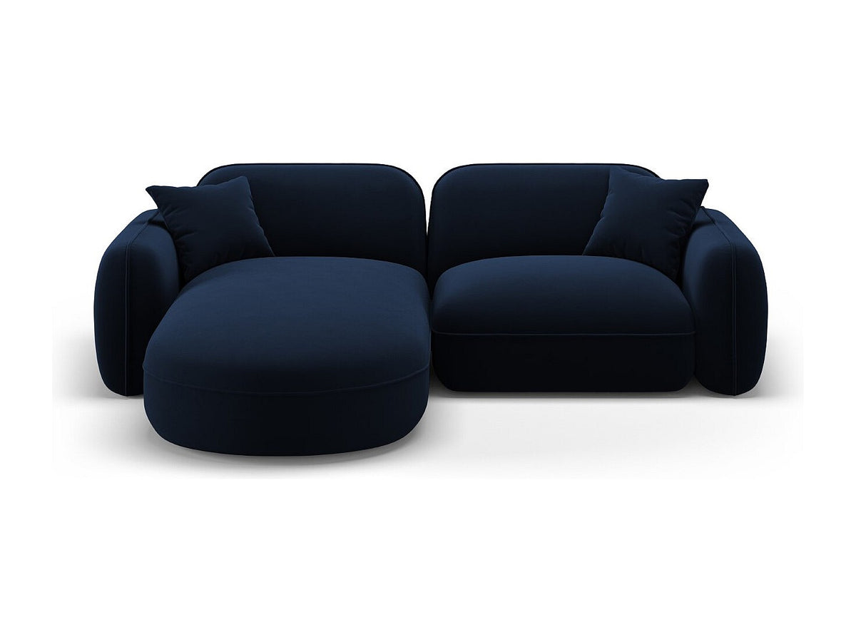 Canapé modulable 3 places bleu velours