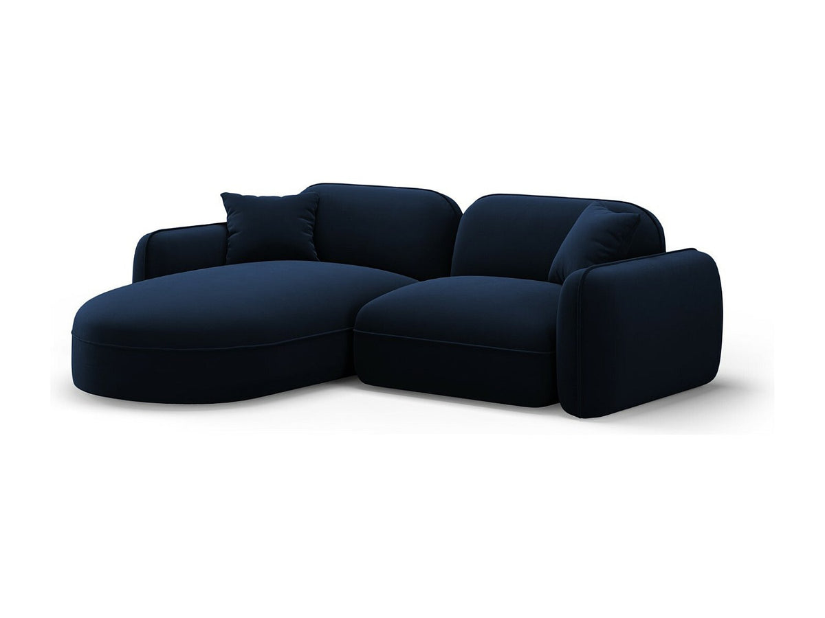 Canapé modulable 3 places bleu velours