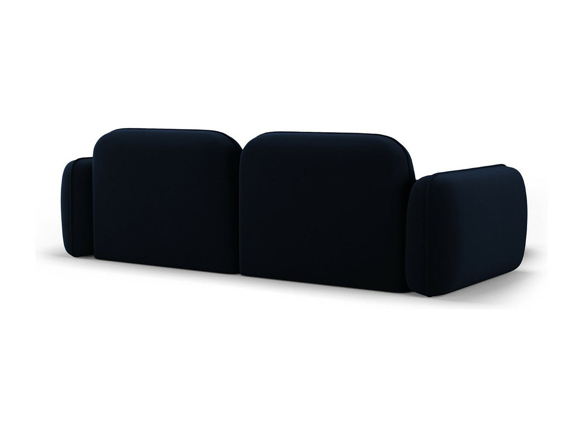Canapé modulable 3 places bleu velours