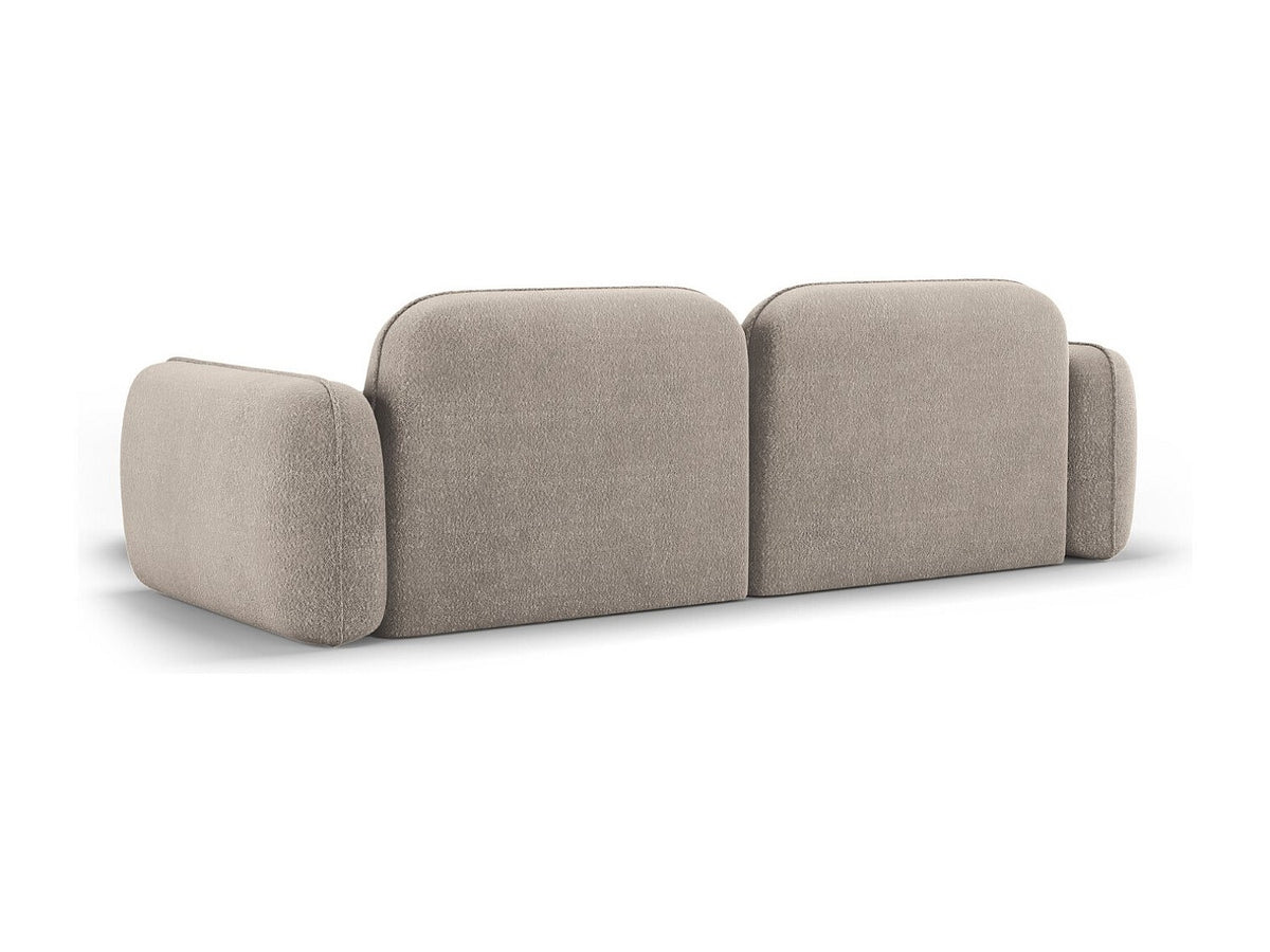 Canapé modulable 3 places beige velours