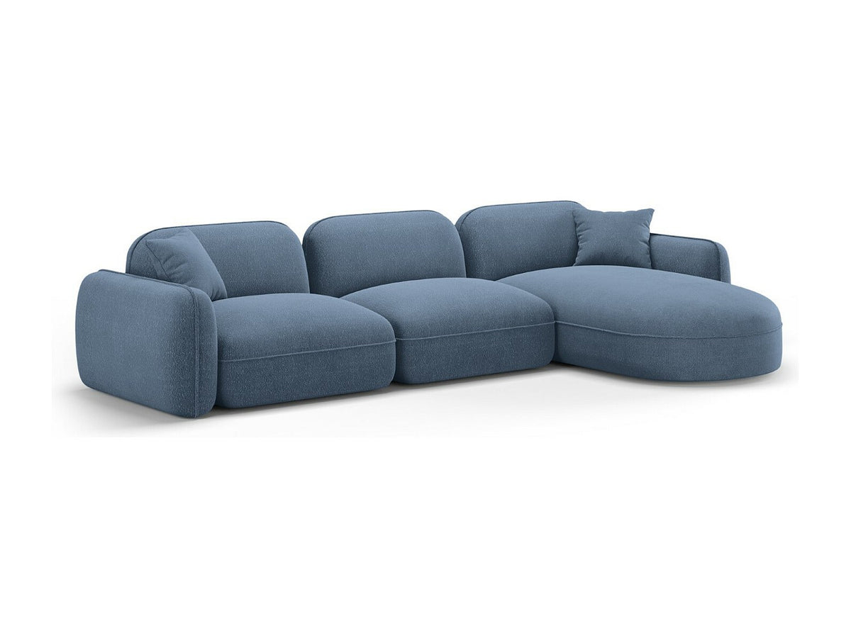 Canapé modulable 4 places bleu velours
