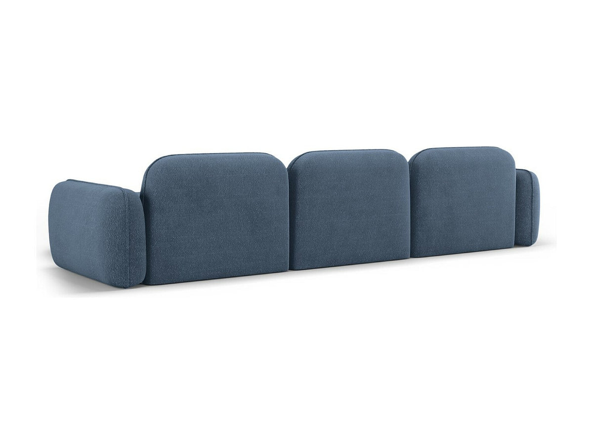 Canapé modulable 4 places bleu velours