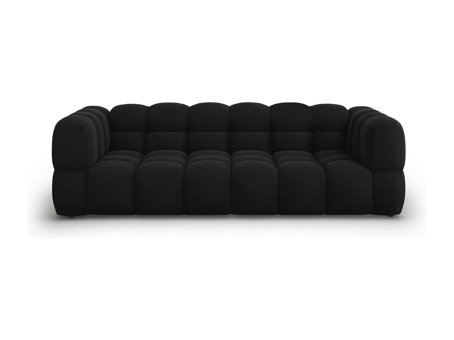 Canapé modulable 4 places noir velours
