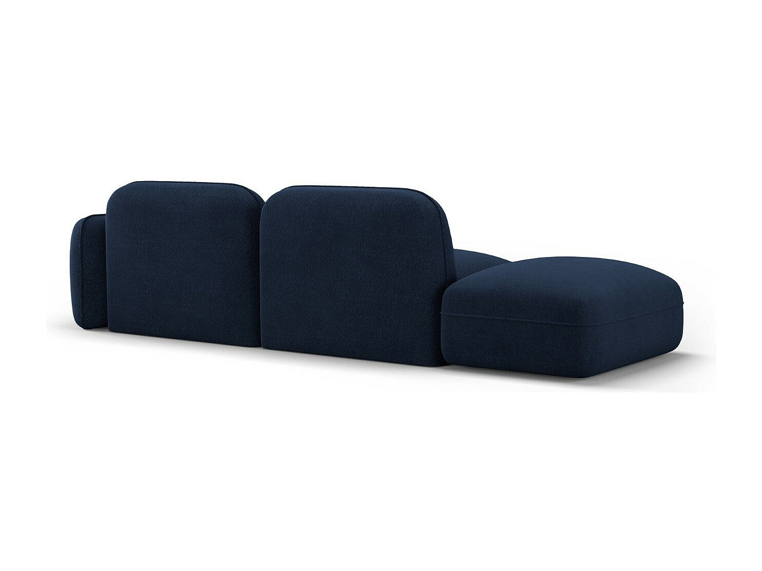 Canapé modulable 3 places bleu velours