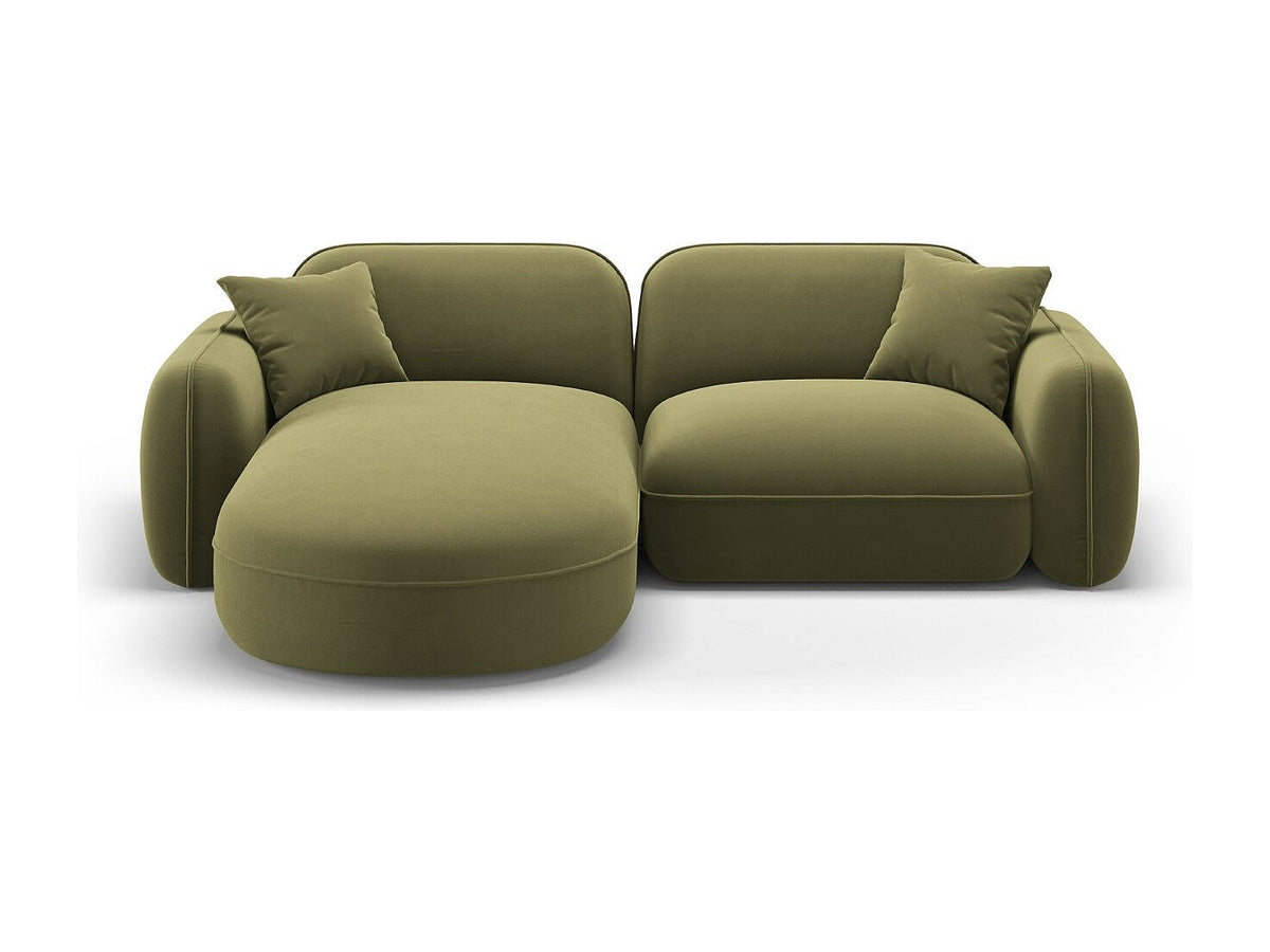 Canapé modulable 3 places vert velours