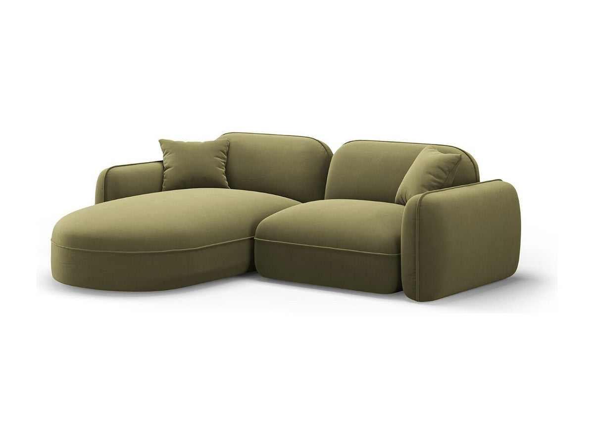 Canapé modulable 3 places vert velours