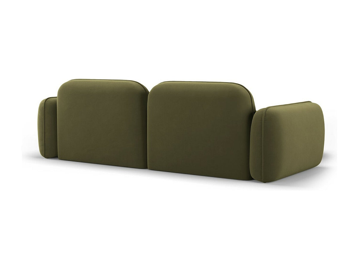 Canapé modulable 3 places vert velours