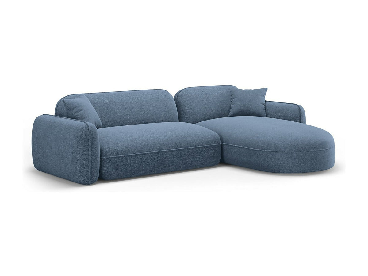 Canapé modulable 4 places bleu velours