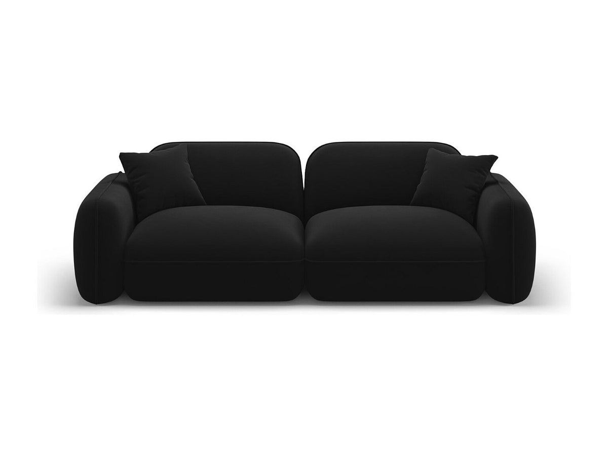 Canapé modulable 3 places noir velours