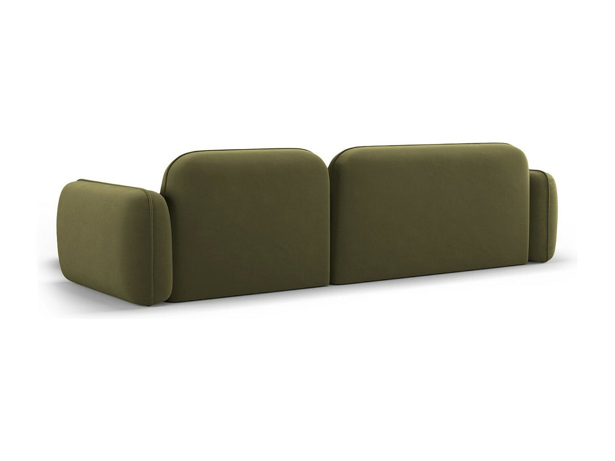 Canapé modulable 4 places vert velours