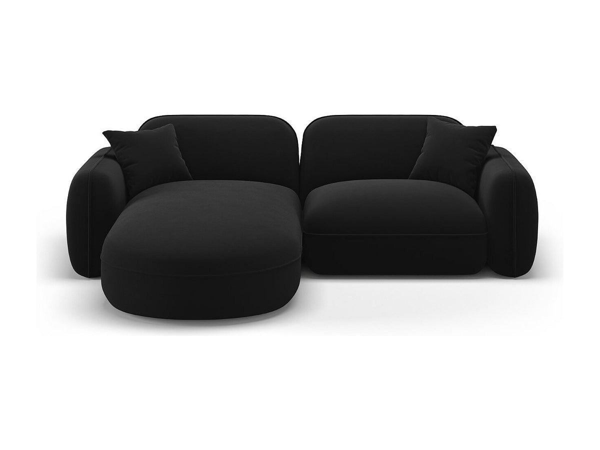 Canapé modulable 3 places noir velours
