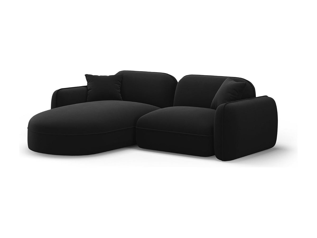 Canapé modulable 3 places noir velours