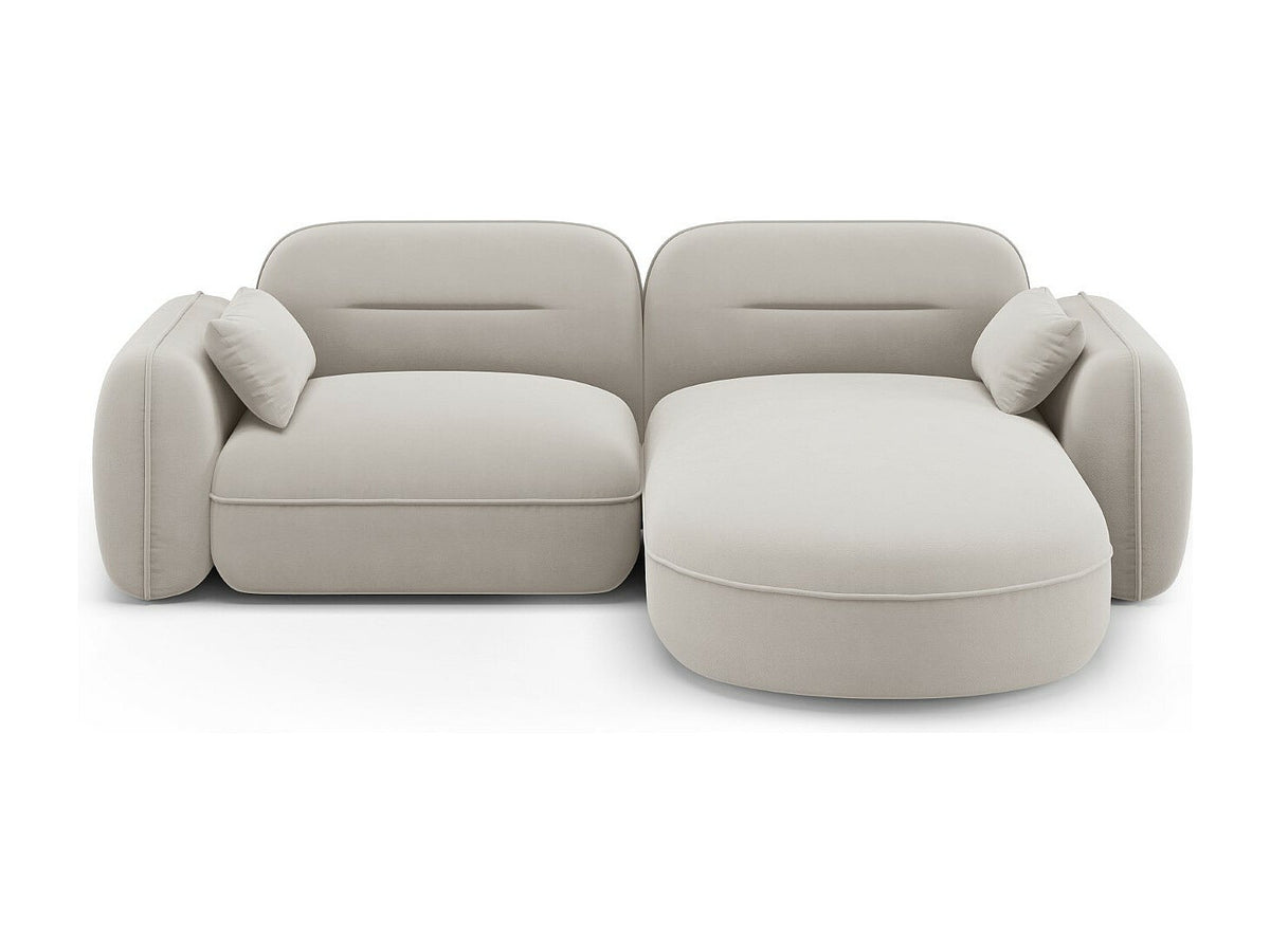 Canapé modulable 3 places beige velours