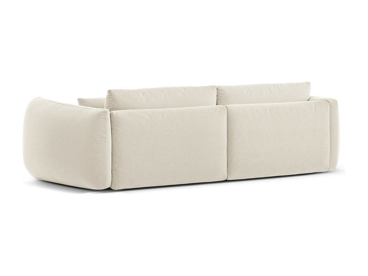 Canapé modulable 4 places beige tissu
