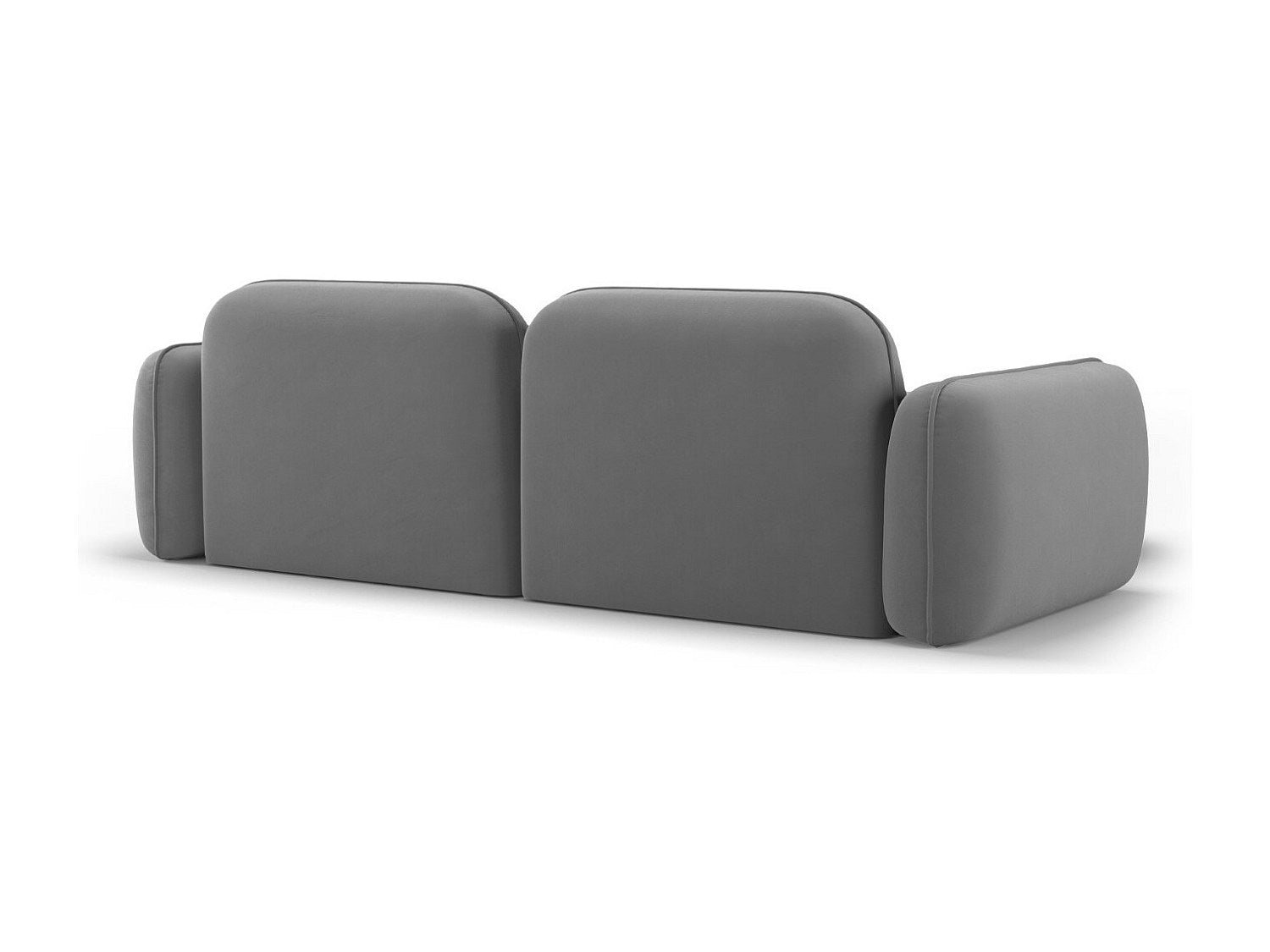 Canapé modulable 3 places gris velours