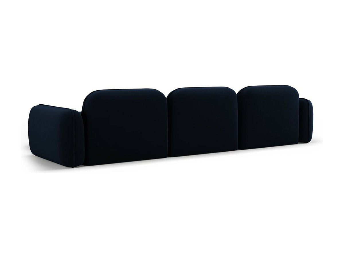 Canapé modulable 4 places bleu velours