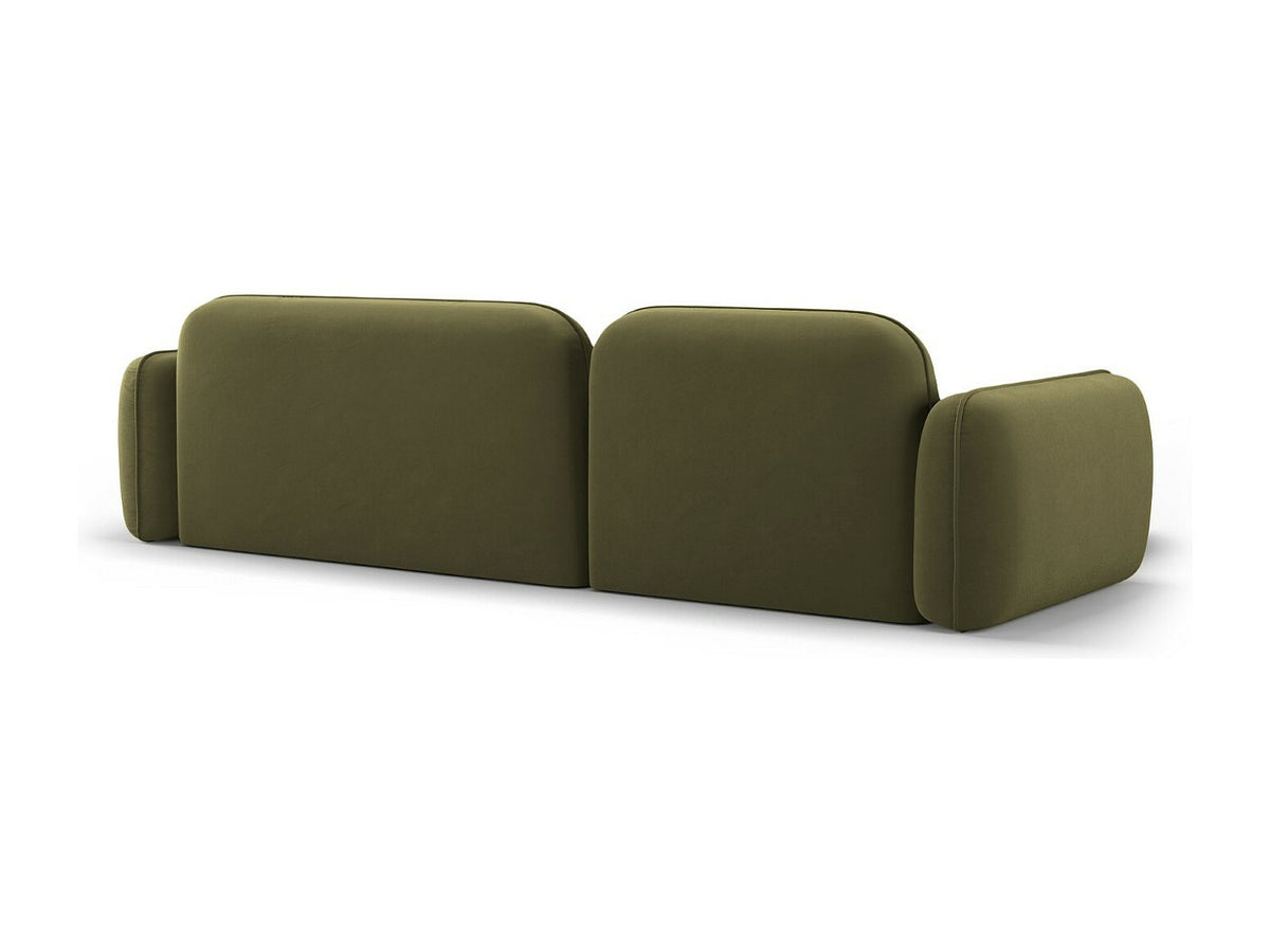 Canapé modulable 4 places vert velours