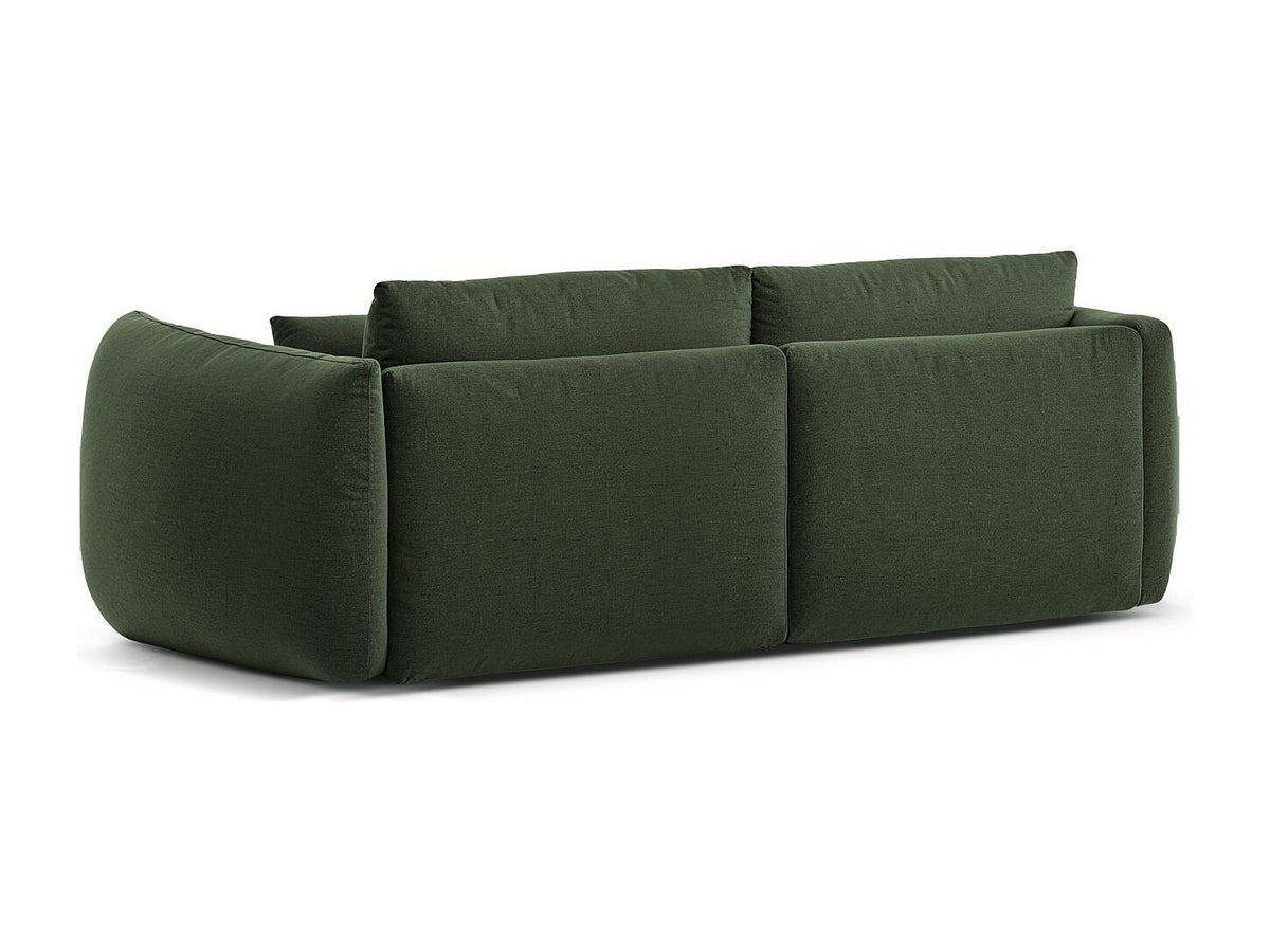 Canapé modulable 3 places vert tissu